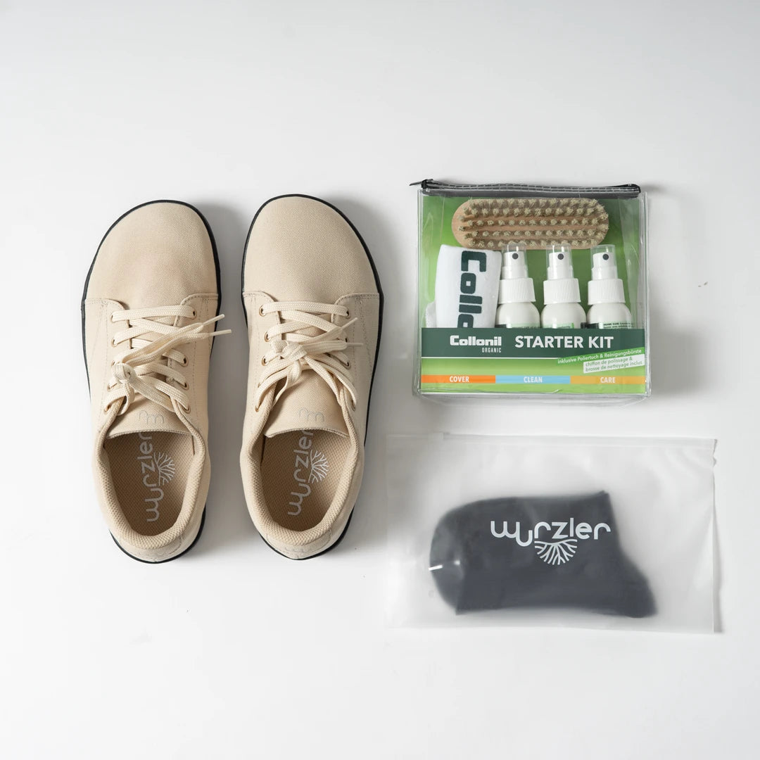 Barfußschuhe Komplett-Set | Komfort | Beige