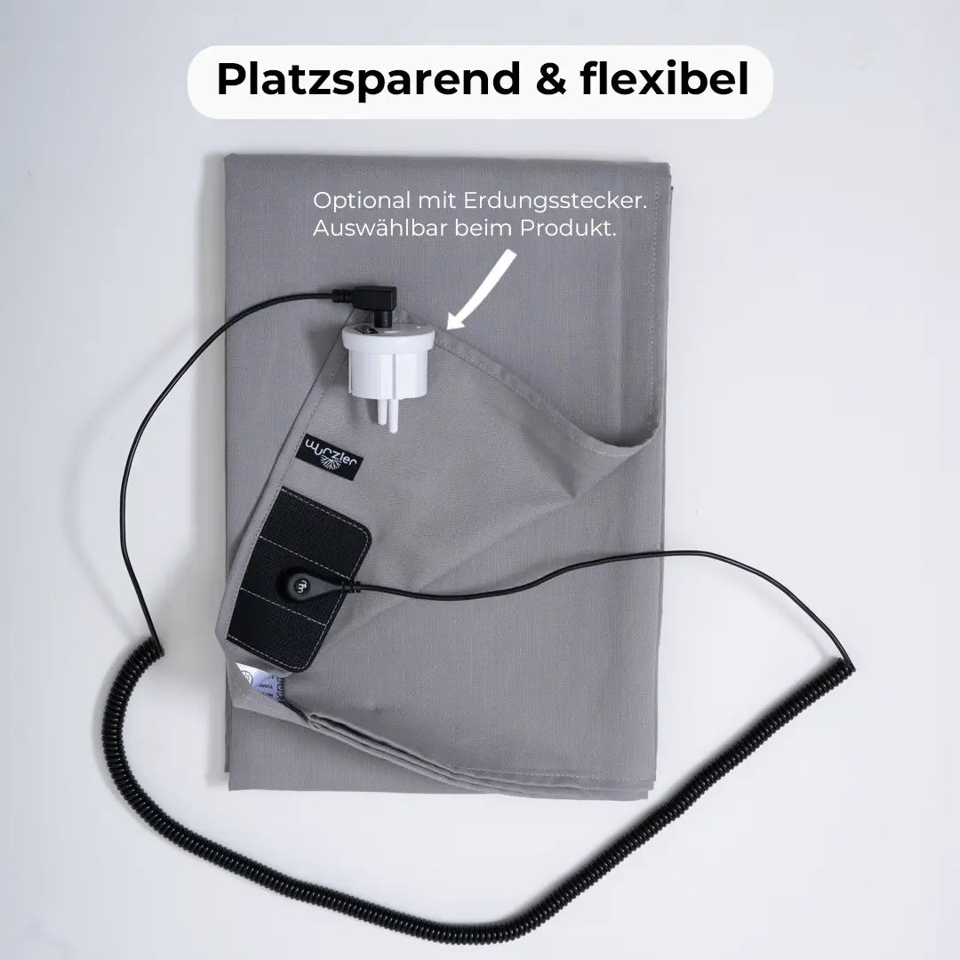 Spiralkabel für Erdungsstecker | Schwarz