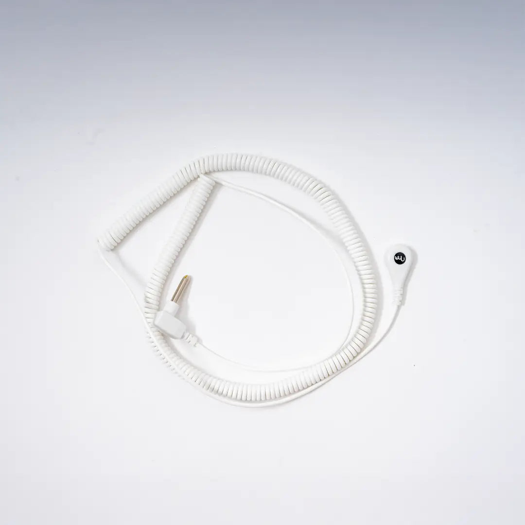 Spiralkabel für Erdungsstecker | Weiß